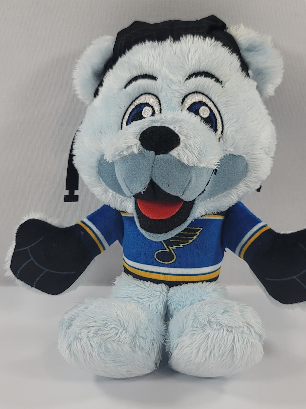 St Louis Blues Hockey LOUIE the Mascot Bleacher Creatures Kuricha Sitting Plush